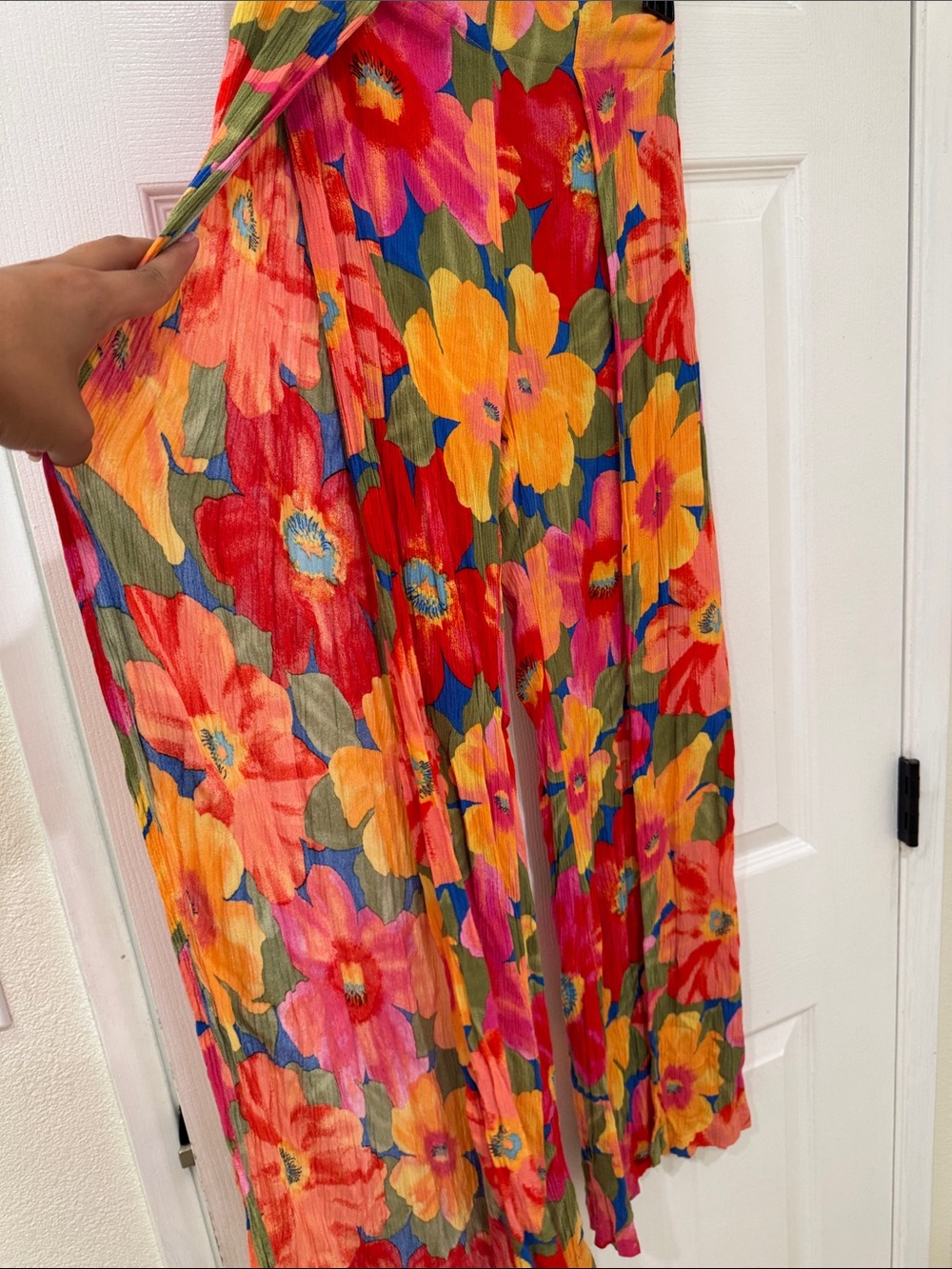 Billabong Floral Spilt-Leg Swim Coverup Pants in Bright Multi - Picture 2 of 5